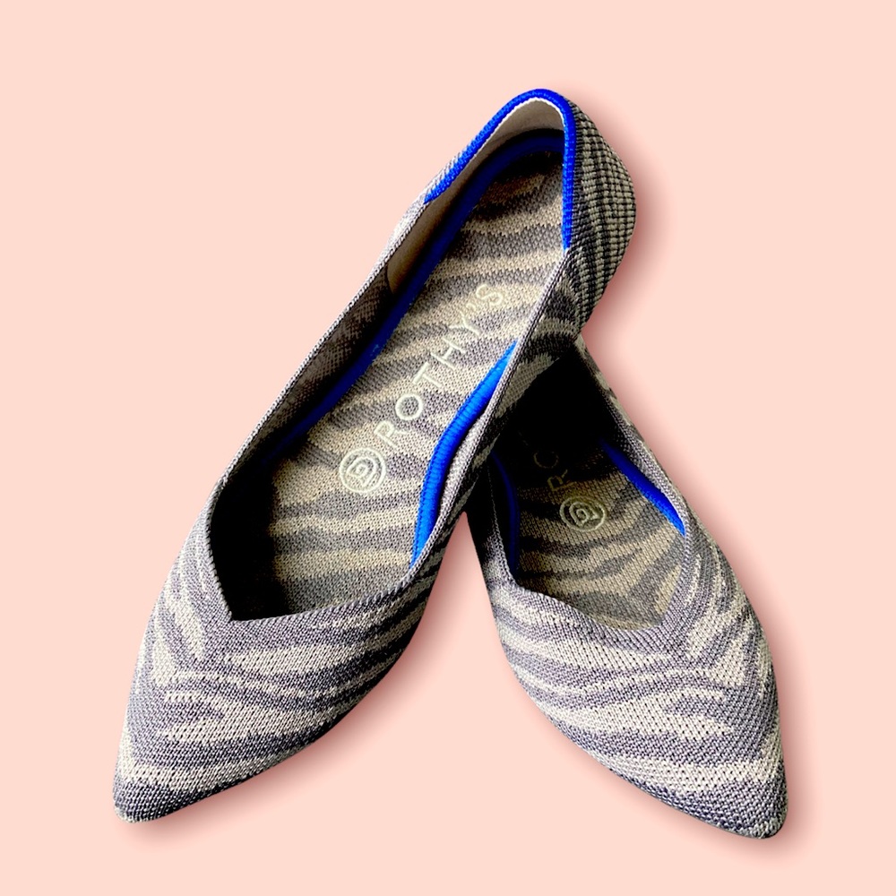 Rothy’s Pointed Flat Retired Zebra Pattern Size 6 - image 1